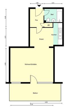 Foto - 1 Zimmer Etagenwohnung zur Miete in Bad Oldesloe