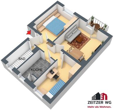 Foto - Etagenwohnung in Zeitz