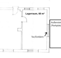 Lager, Halle, Lagerraum, 60m² - Strom, Wasser, Internet, Heizung - Schweinfurt Gartenstadt