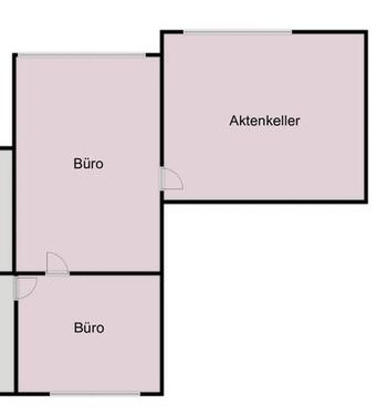 Foto - 70 qm Büroräume im Souterrain - 450,00 EUR Kaltmiete,