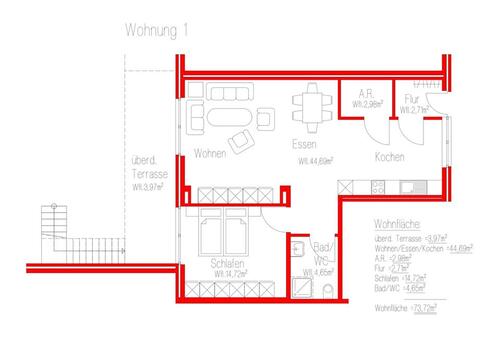 Foto - 2 Zimmer Etagenwohnung in Wietmarschen