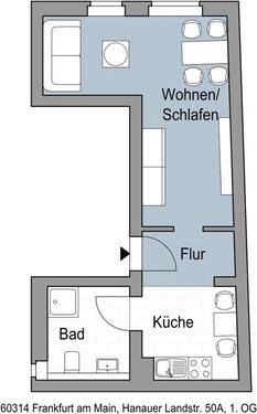 Foto - Etagenwohnung in Frankfurt am Main zur Miete