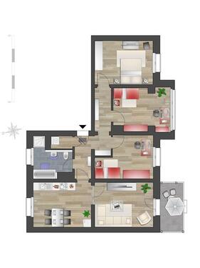 Foto - 4 Zimmer Etagenwohnung zur Miete in Chemnitz