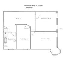2-Raum Wohnung Markt Schmölln, 78 qm, Bad mit Wanne