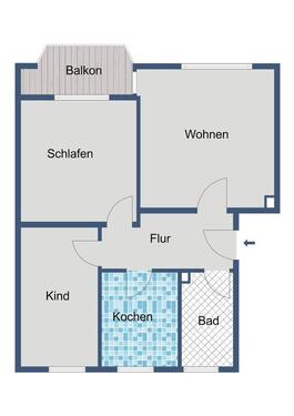 Foto - Etagenwohnung in Baunatal zur Miete