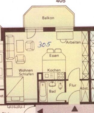 Foto - 1 Zimmer Etagenwohnung in Köln