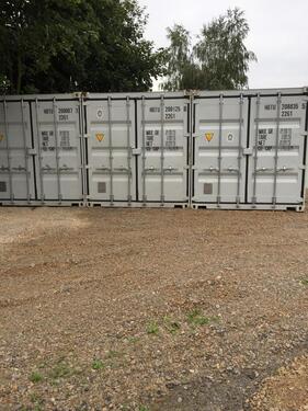 Foto - 20 Fuß Container, Überdachung, Lagerplatz, Halle, Stauraum