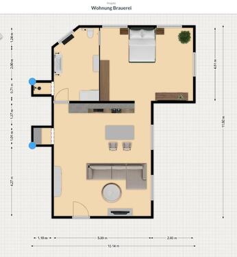 Foto - LoftMaisonette Wohnung 3 Zimmer Wohnküche