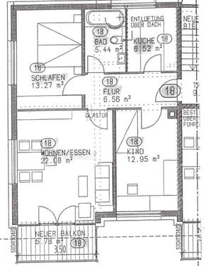 Foto - 3 Zimmer Dachgeschoßwohnung zur Miete in Stuttgart