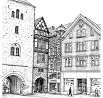 Große 2 Zi.-Mietwohnung am Karlsplatz (max 2 Personen, 1 OG) - Eisenach