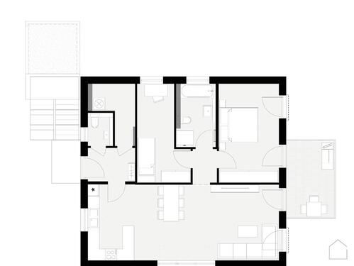 Foto - 3 Zimmer Etagenwohnung zur Miete in Igersheim