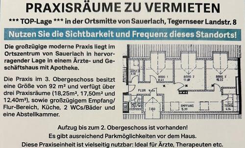 Foto - Praxis, Büro oder Co-Working-Space; 3 Räume + Empfangsbereich