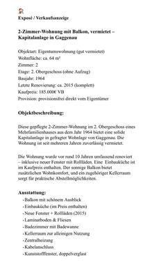 Foto - Etagenwohnung zum Kaufen in Gaggenau