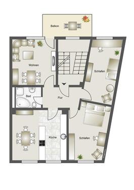 Foto - 3 Zimmer Etagenwohnung zur Miete in Dülmen