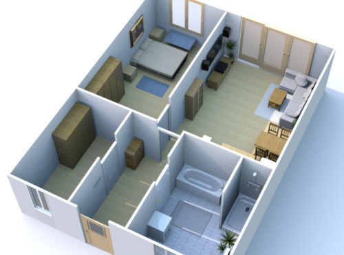 Foto - 3-Raum-Wohnung mit Terrasse und Carport, barrierefrei