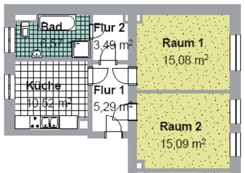 Foto - 2 Zimmer Etagenwohnung zur Miete in Leipzig