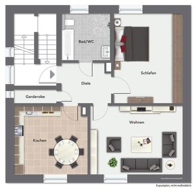 Foto - Etagenwohnung in Chemnitz zur Miete