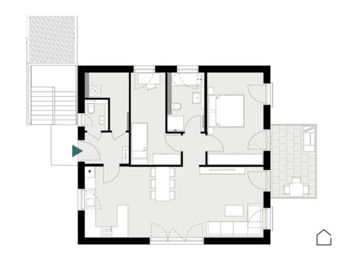 Foto - Etagenwohnung in Igersheim zur Miete