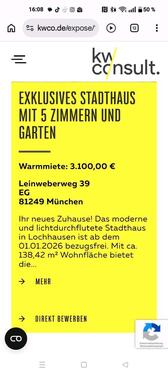 Foto - Stadthaus München Lochhausen - 3.100,00&nbsp;EUR Kaltmiete, ca.&nbsp; 138,42&nbsp;m&sup2;