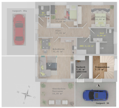 Foto - 3 Zimmer Einfamilienhaus in Lengerich