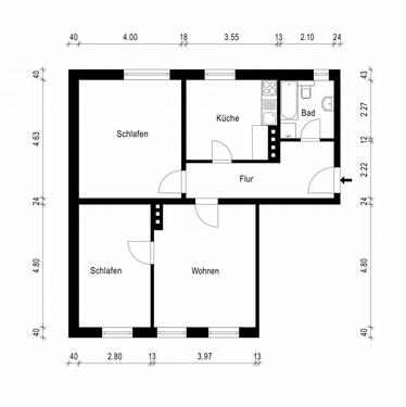 Foto - Etagenwohnung zur Miete in Magdeburg