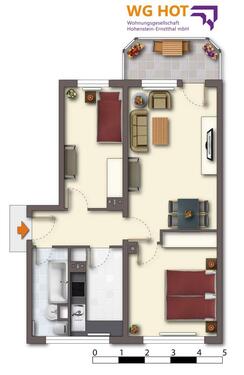 Foto - 3 Zimmer Etagenwohnung zur Miete in Hohenstein-Ernstthal
