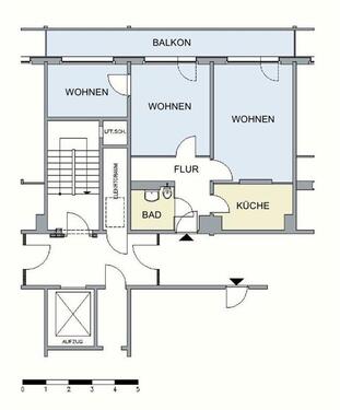 Foto - Etagenwohnung in Neubrandenburg