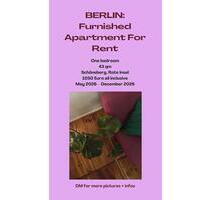 Furnished Flat for Rent in Schöneberg May-Dec '26 - Berlin Neukölln