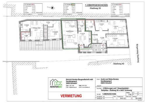 Foto - Helle 1-Zimmer Wohnung mit Stellplatz in Schleswig ( Erstbezug )