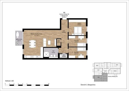 Foto - 4 Zimmer Etagenwohnung zur Miete in Dortmund