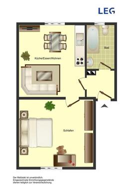 Foto - Demnächst frei! 2-Zimmer-Wohnung in Bergkamen City
