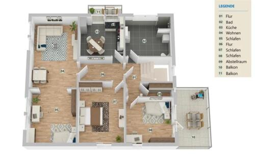 Foto - 3 Zimmer Etagenwohnung zur Miete in Gifhorn