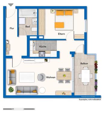 Foto - Renovierte 2-Zimmer-Wohnung in Ostfildern Nellingen