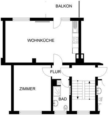 Foto - Etagenwohnung in Hagen zur Miete