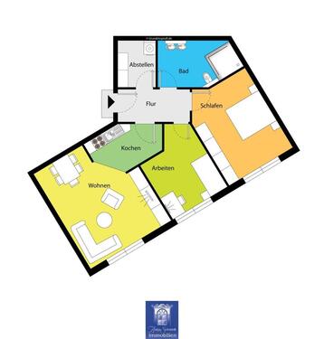 Foto - 3 Zimmer Dachgeschoßwohnung zur Miete in Dresden