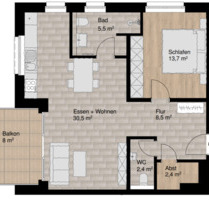 hochwertige und helle 2,5-Zimmer-Wohnung in Münster-Wolbeck