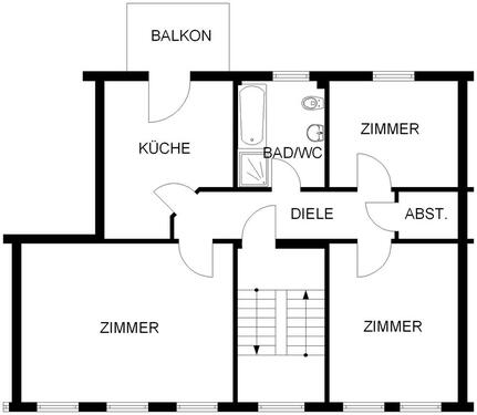 Foto - 3 Zimmer Etagenwohnung zur Miete in Hagen