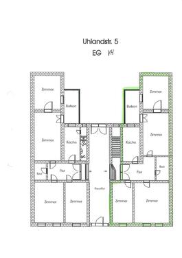 Foto - 4-Raumwohnung mit Balkon im Paulusviertel