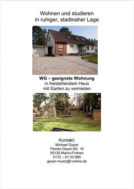 Foto - 4.5 Zimmer Erdgeschoßwohnung in Mainz