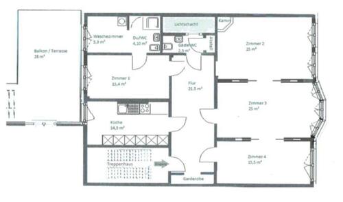 Foto - 4.5 Zimmer Etagenwohnung zur Miete in Oldenburg