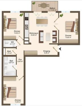 Foto - 3.5 Zimmer Etagenwohnung zur Miete in Leipzig