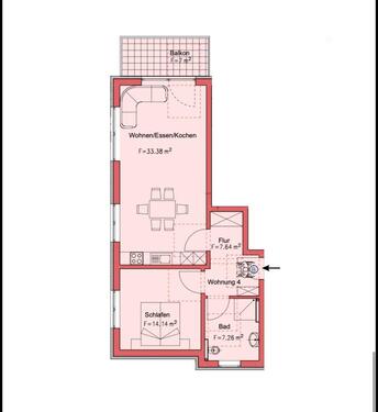 Foto - 2 Zimmer Etagenwohnung zur Miete in Appenweier