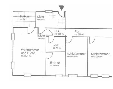 Foto - 4-Zimmer Wohnung zu Vermieten in Minseln mit Balkon