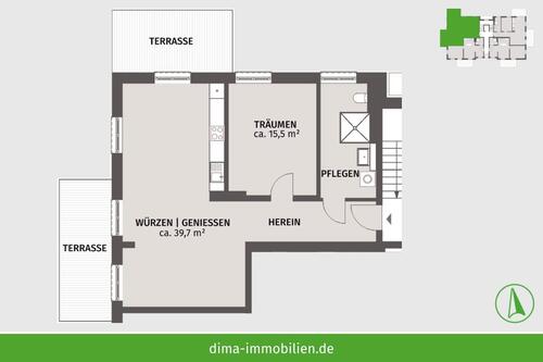 Foto - 2 Zimmer Erdgeschoßwohnung zur Miete in Leipzig