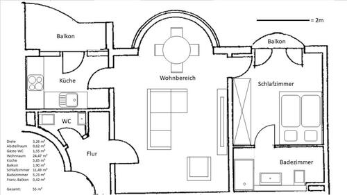 Foto - Exklusive 2-Zimmer-Wohnung mit Balkon in Leverkusen