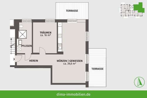 Foto - 2 Zimmer Erdgeschoßwohnung zur Miete in Leipzig