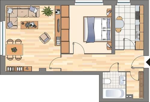 Foto - Demnächst frei! 2-Zimmer-Wohnung in Flensburg Mürwik