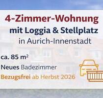 4-Zimmer-Wohnung mit Loggia & Stellplatz in Aurich-Innenstadt