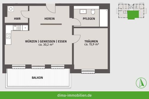 Foto - 2 Zimmer Etagenwohnung zur Miete in Leipzig