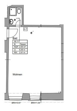 Foto - 1 Zimmerwohnung - 425,00 EUR Kaltmiete,